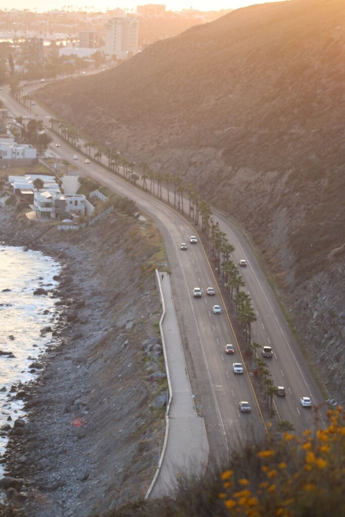 Baja coastal highway Ensenada
