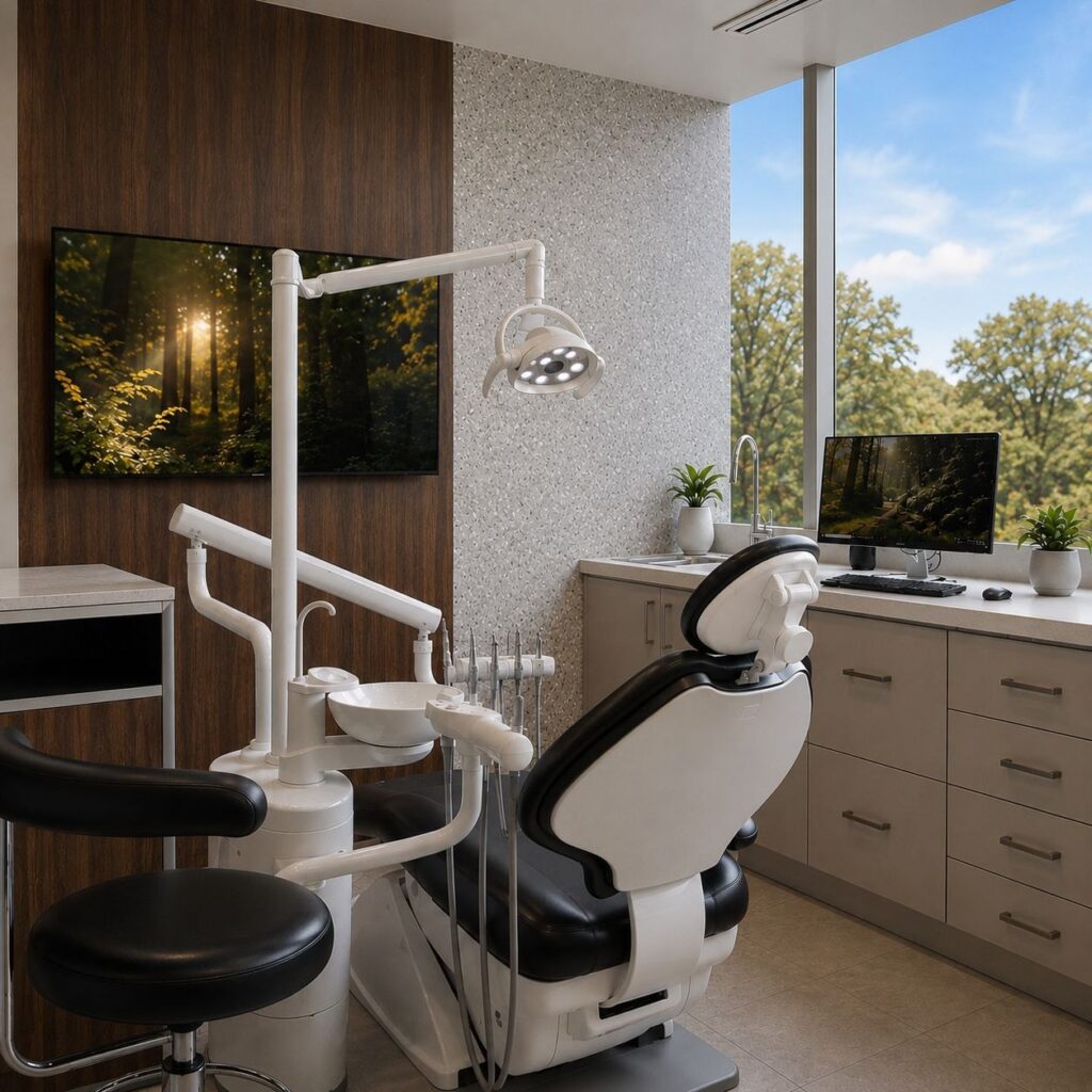 Treatment room at Makeover Dental Studio in Tijuana