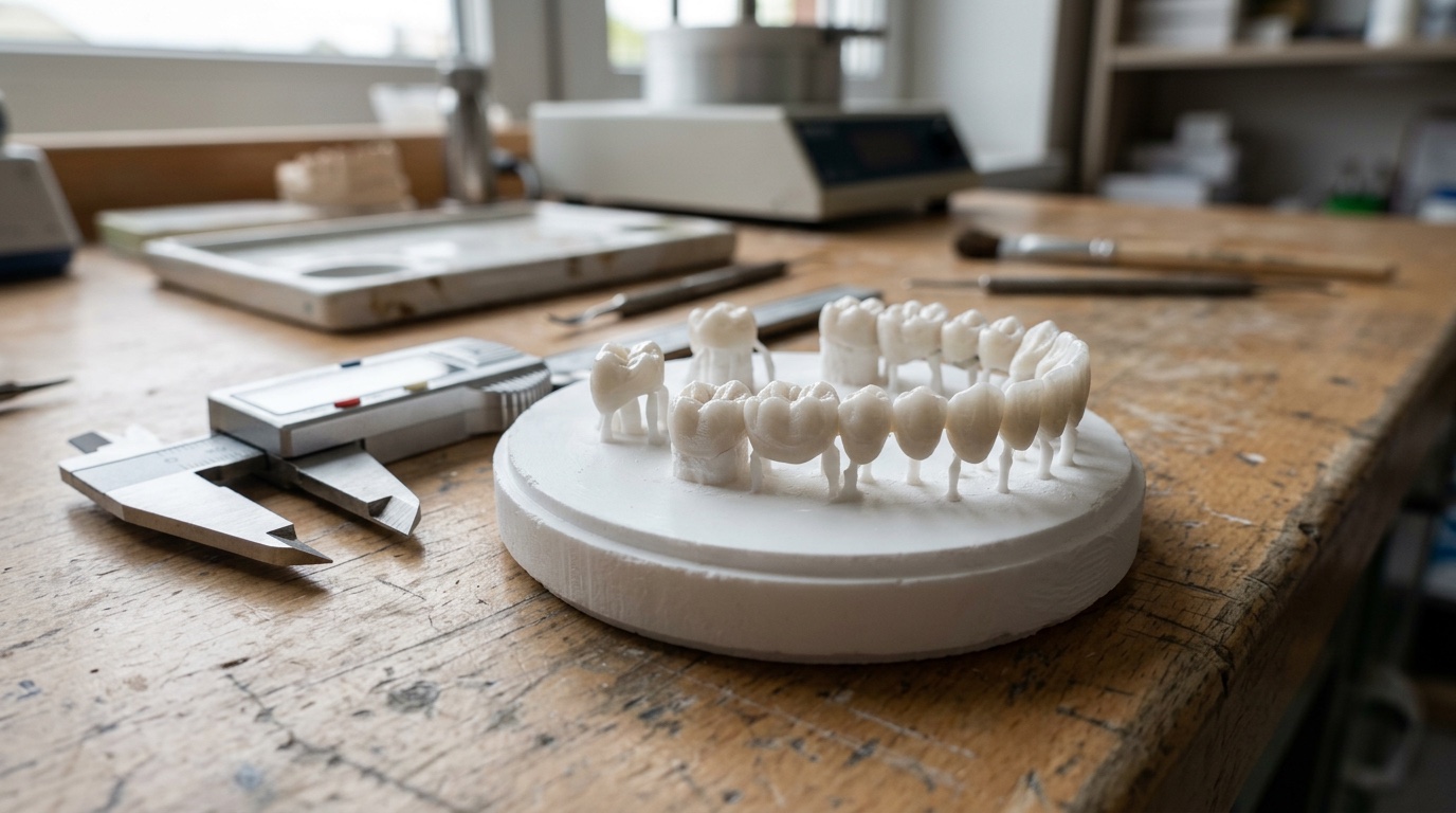 Milled zirconia disc crowns, Tijuana