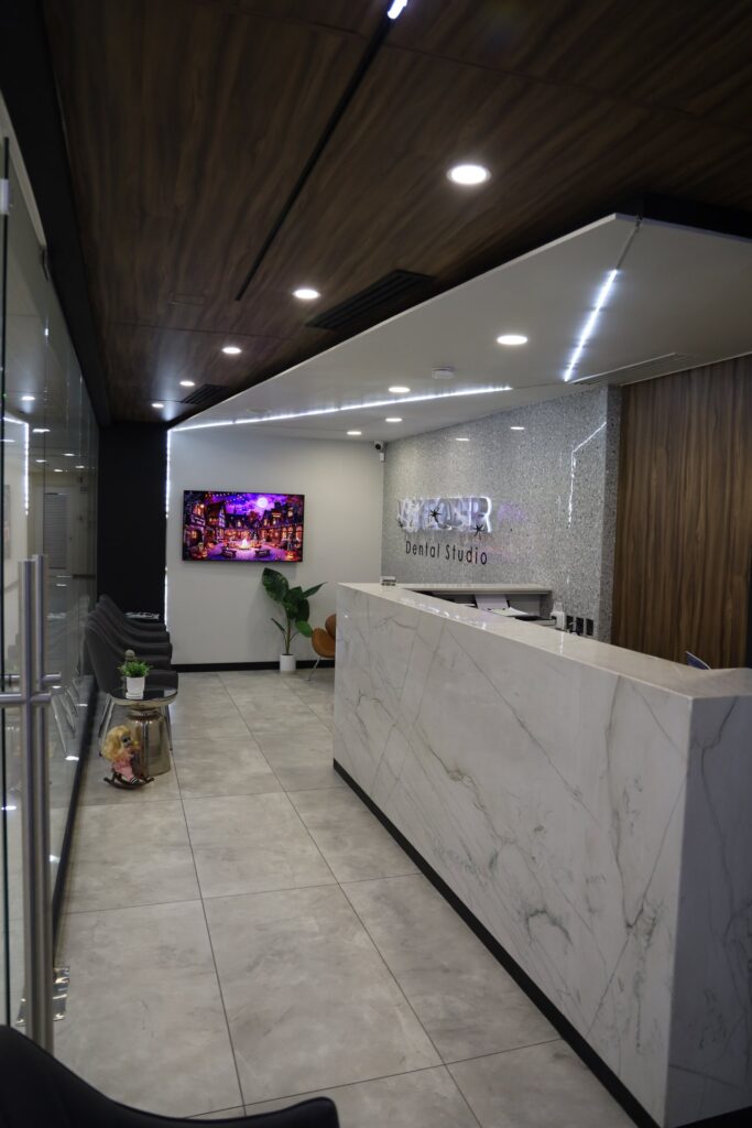 Reception desk at Makeover Dental Studio