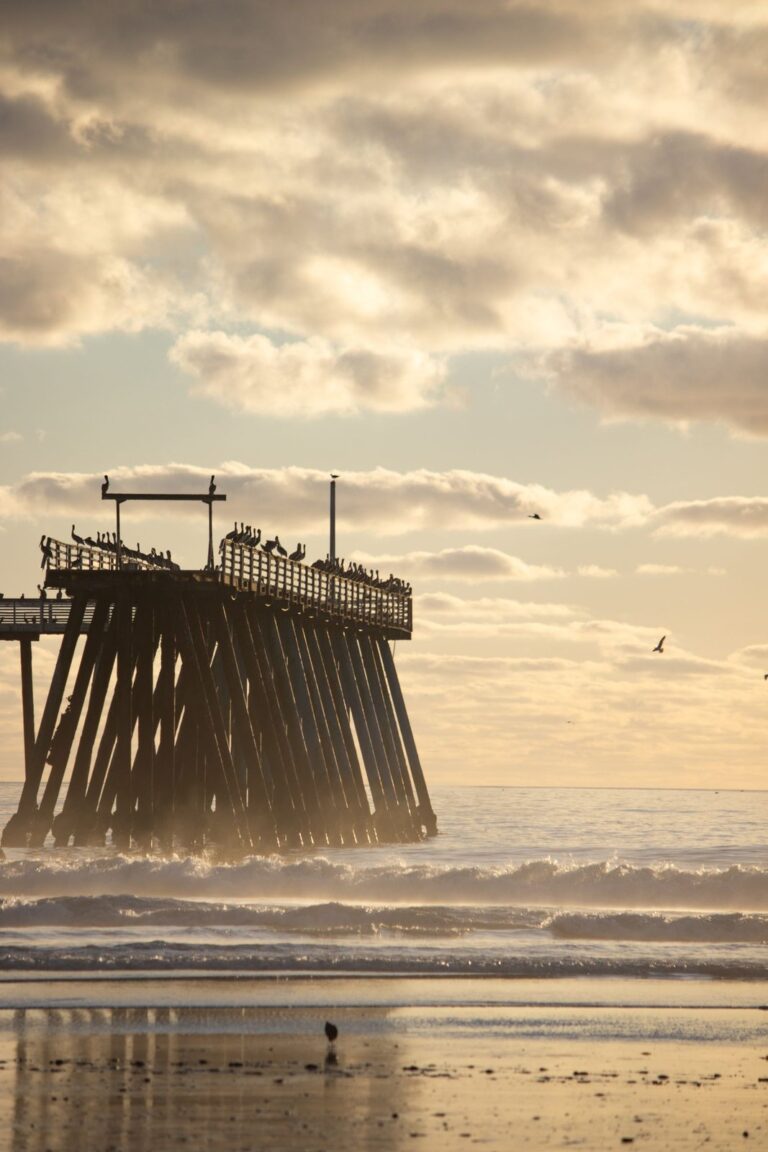 Rosarito beach pier Baja