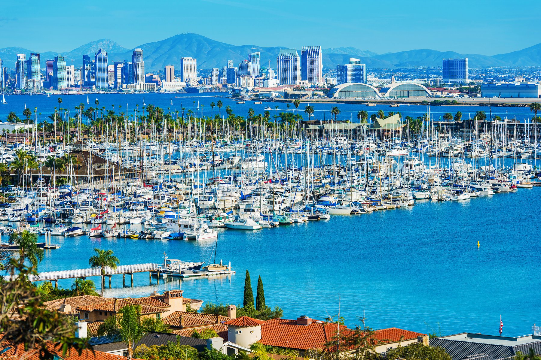 San Diego marina panorama