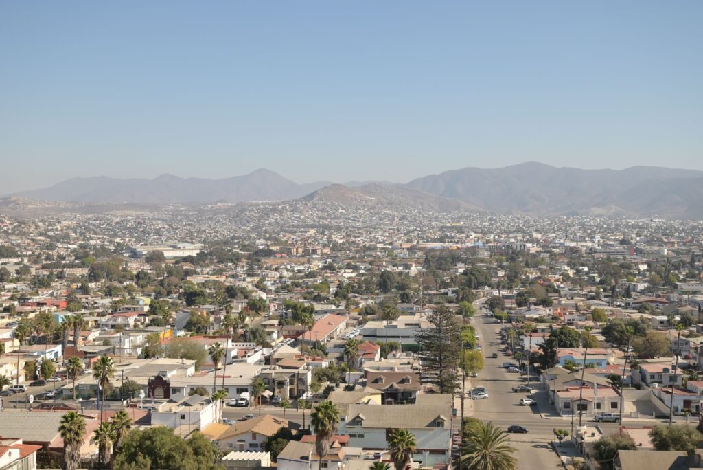 Aerial view of Tijuana, Baja California