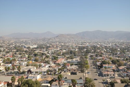 Aerial view of Tijuana, Baja California