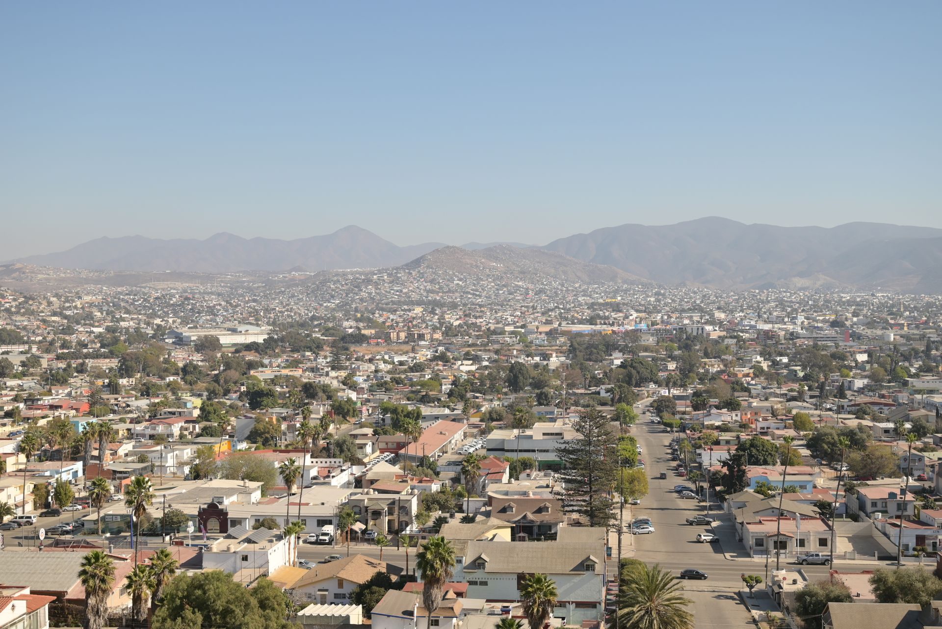 Aerial view of Tijuana, Baja California